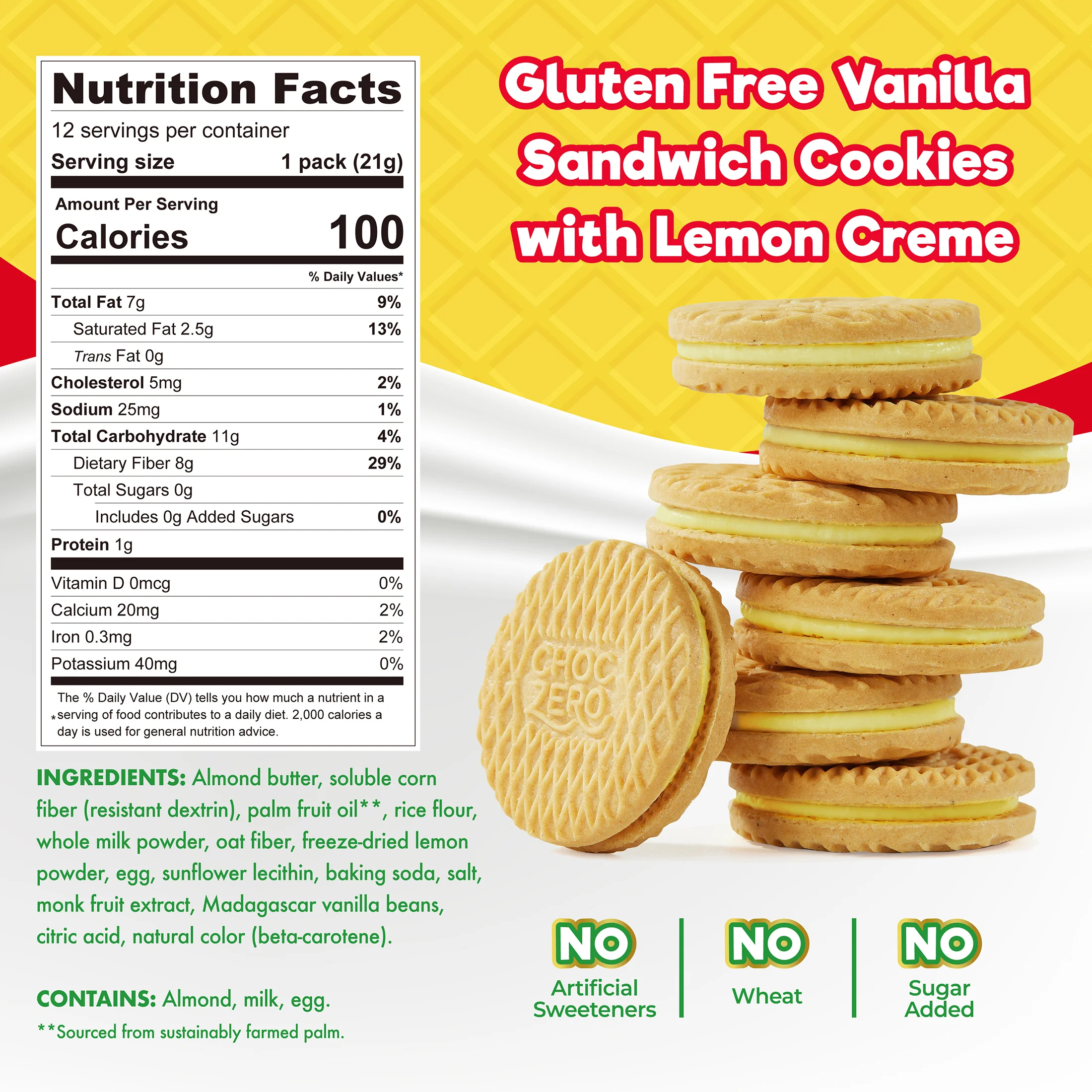 Dunkies Lemon Sandwich Cookies - Image 2
