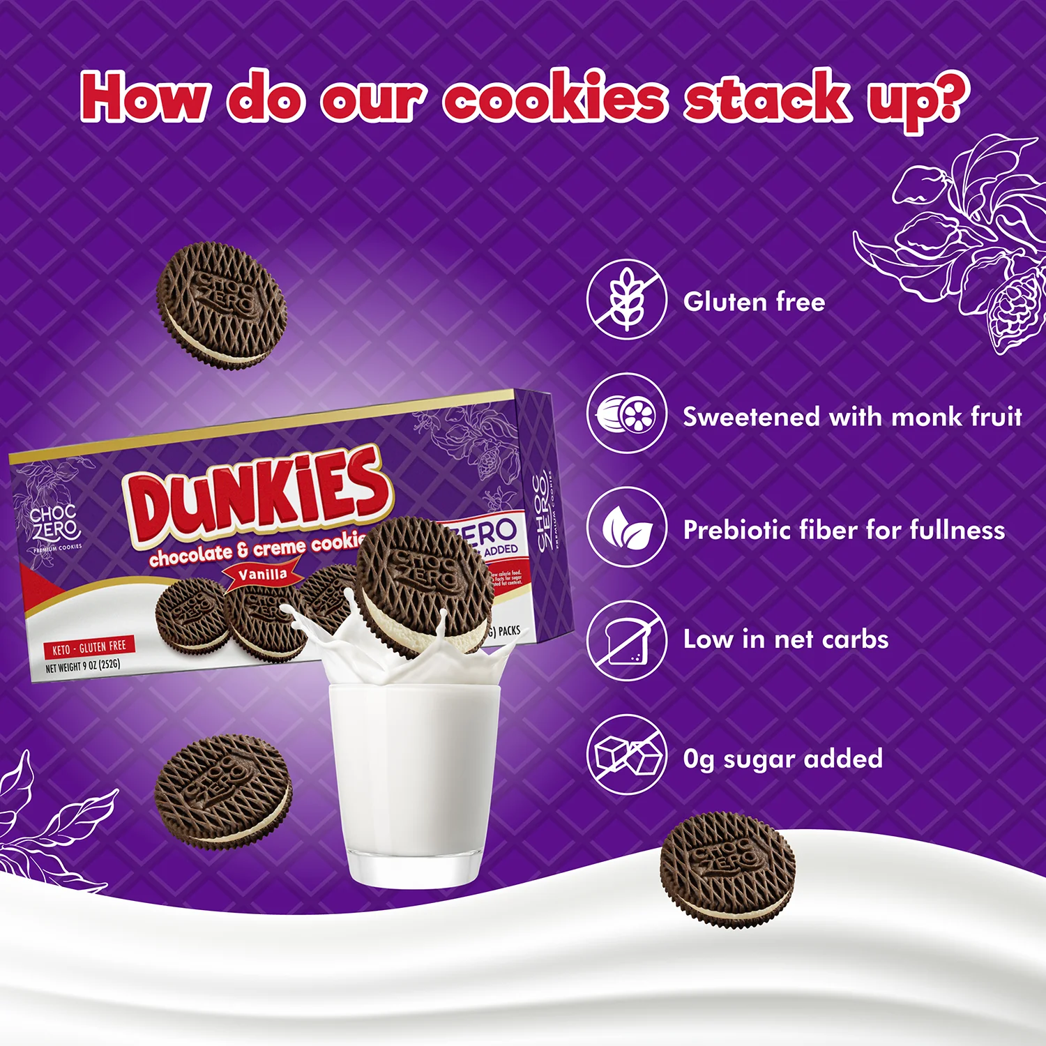Dunkies Chocolate Sandwich Cookies - Image 4