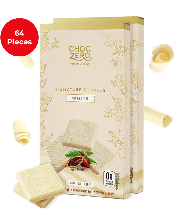 White Chocolate Squares - No Sugar Added, Low Carb - Image 3