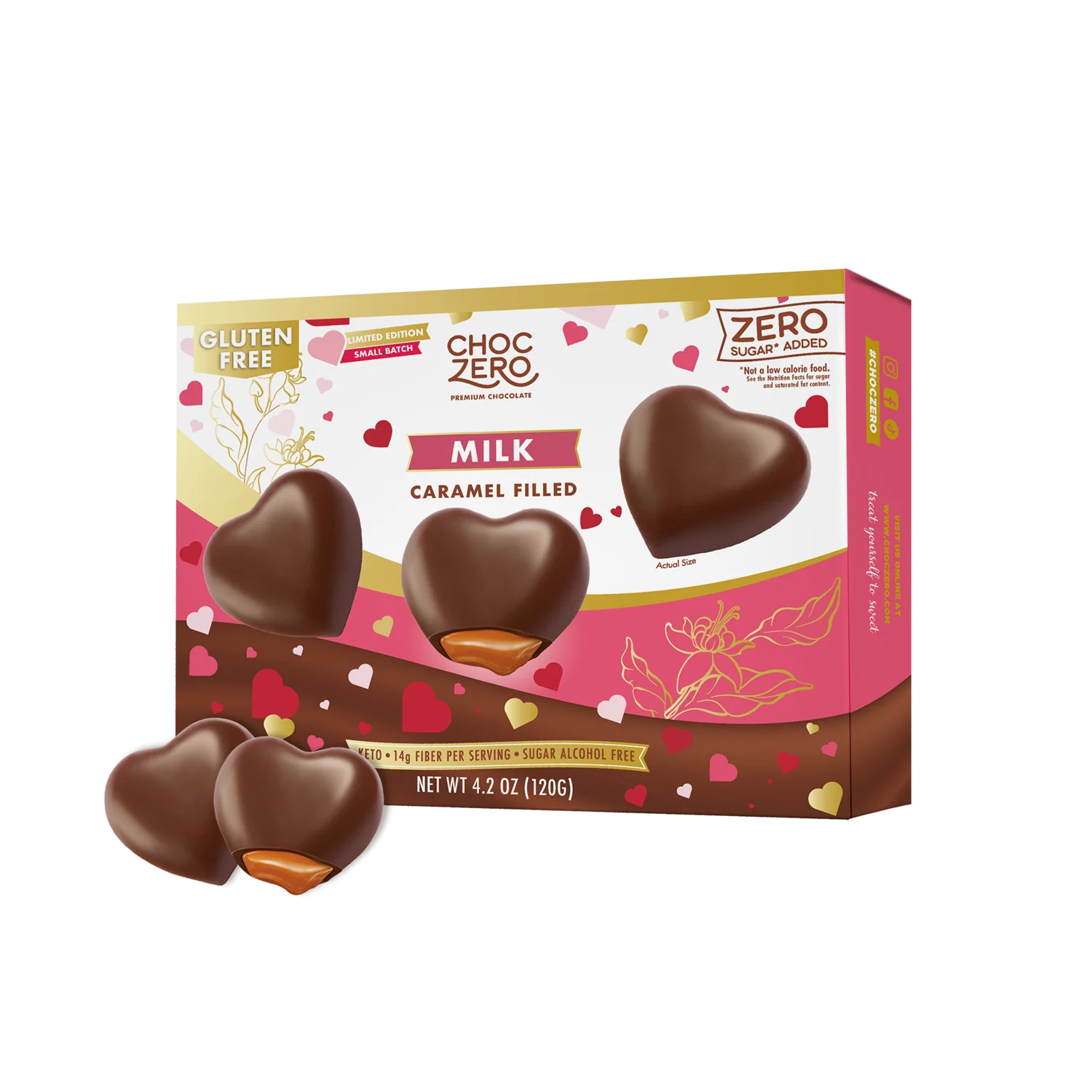 Milk Chocolate Caramel Hearts