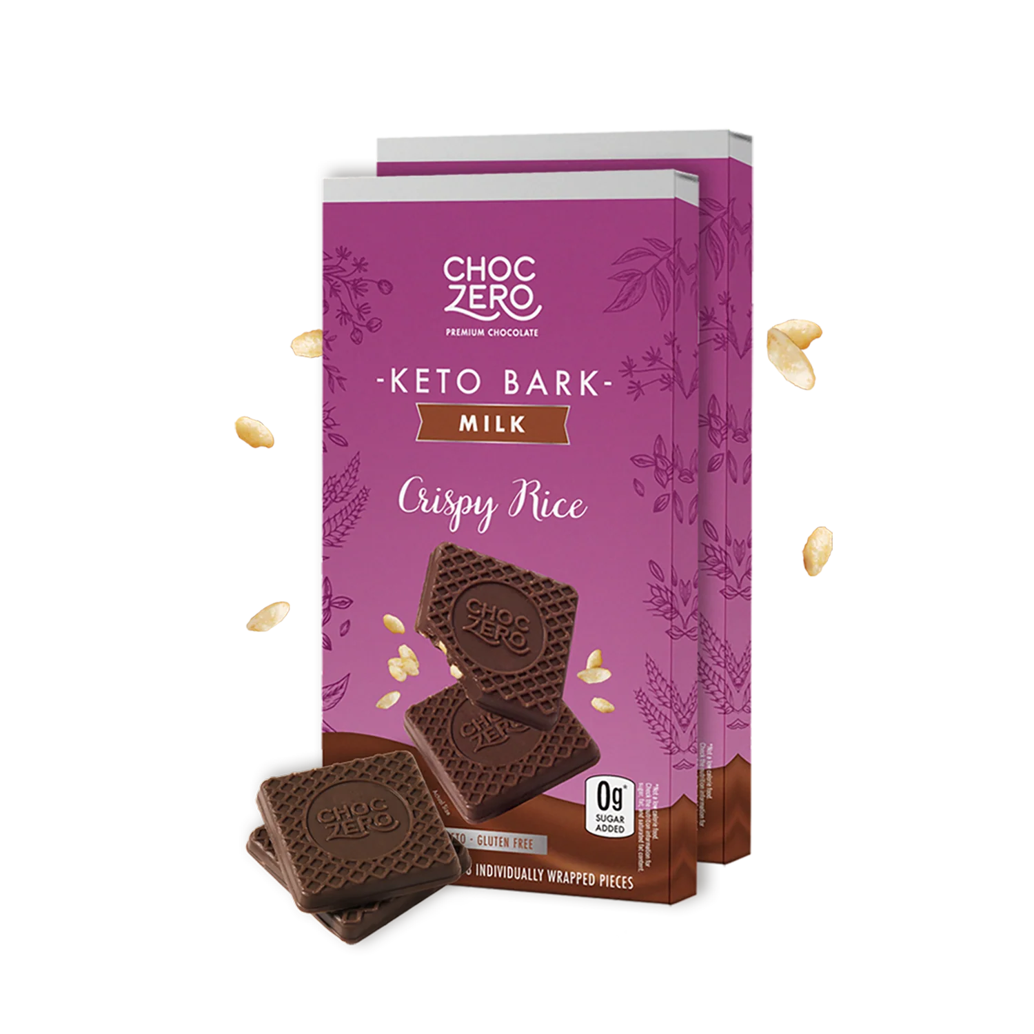 Milk Chocolate Crispy Rice Keto Bark