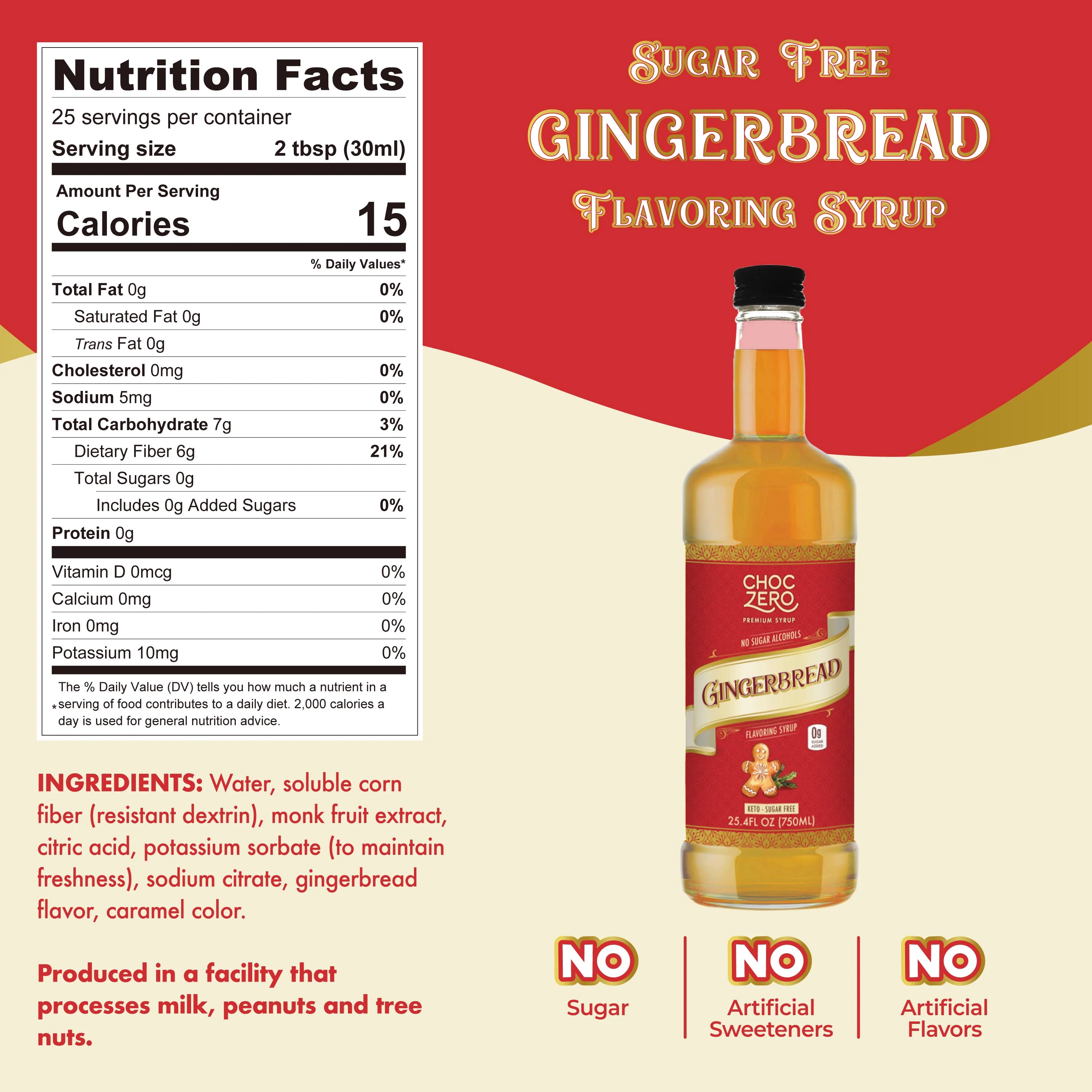Sugar Free Gingerbread Coffee Syrup - Image 2