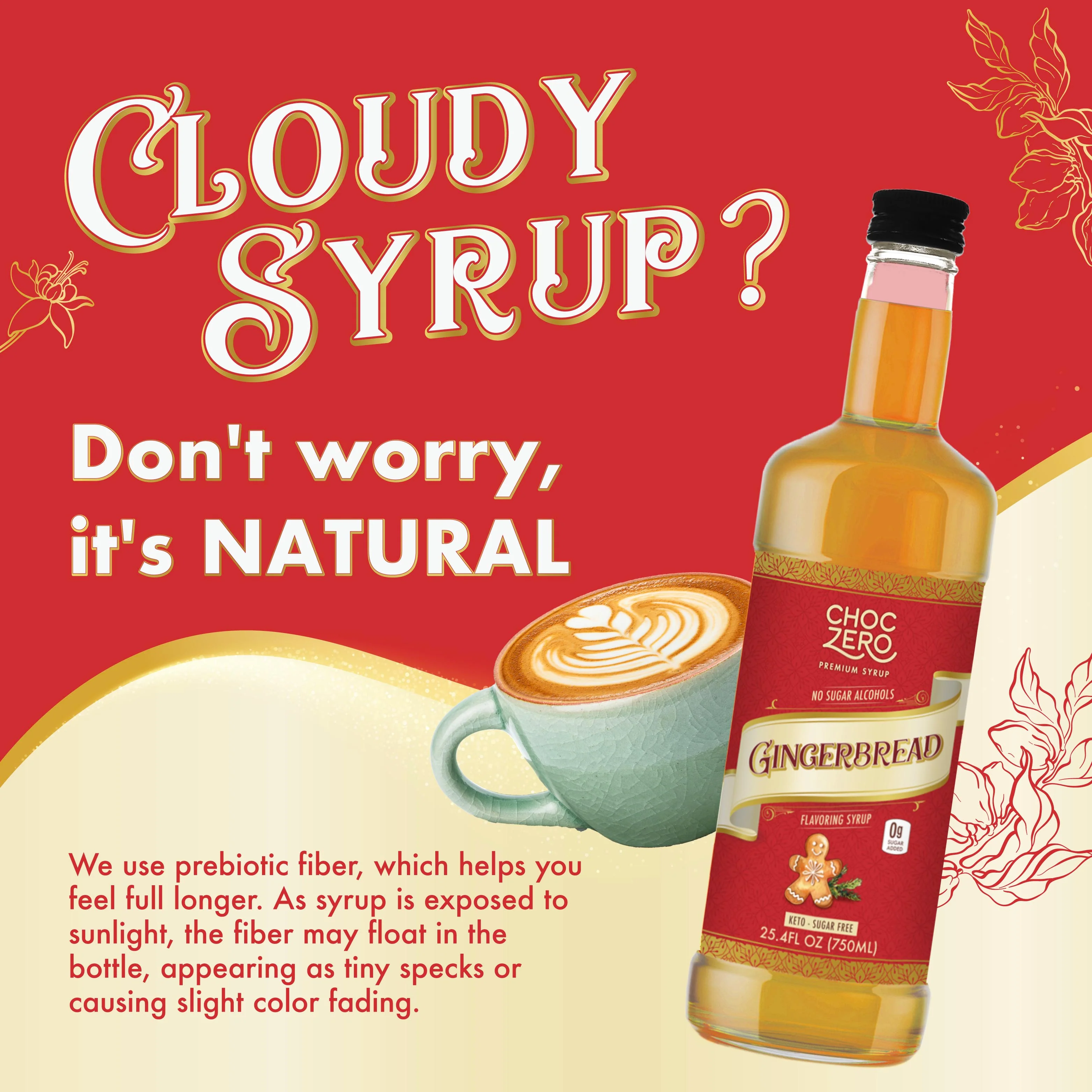 Sugar Free Gingerbread Coffee Syrup - Image 3