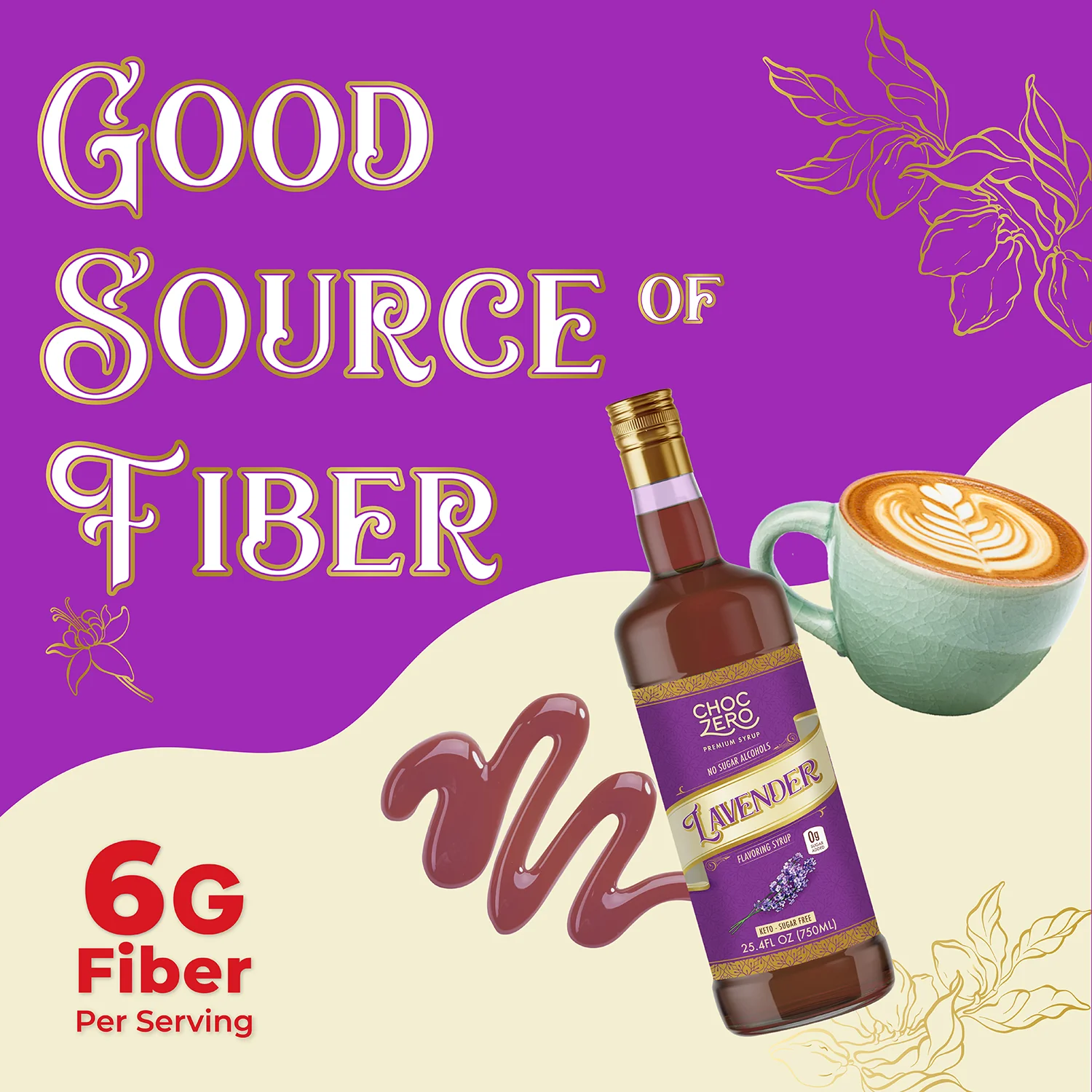 Sugar Free Lavender Coffee Syrup - Image 5