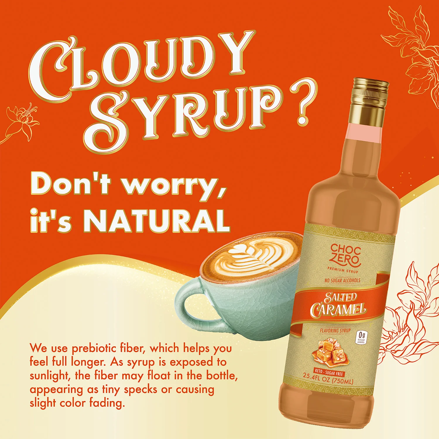 Sugar Free Salted Caramel Coffee Syrup - Image 3