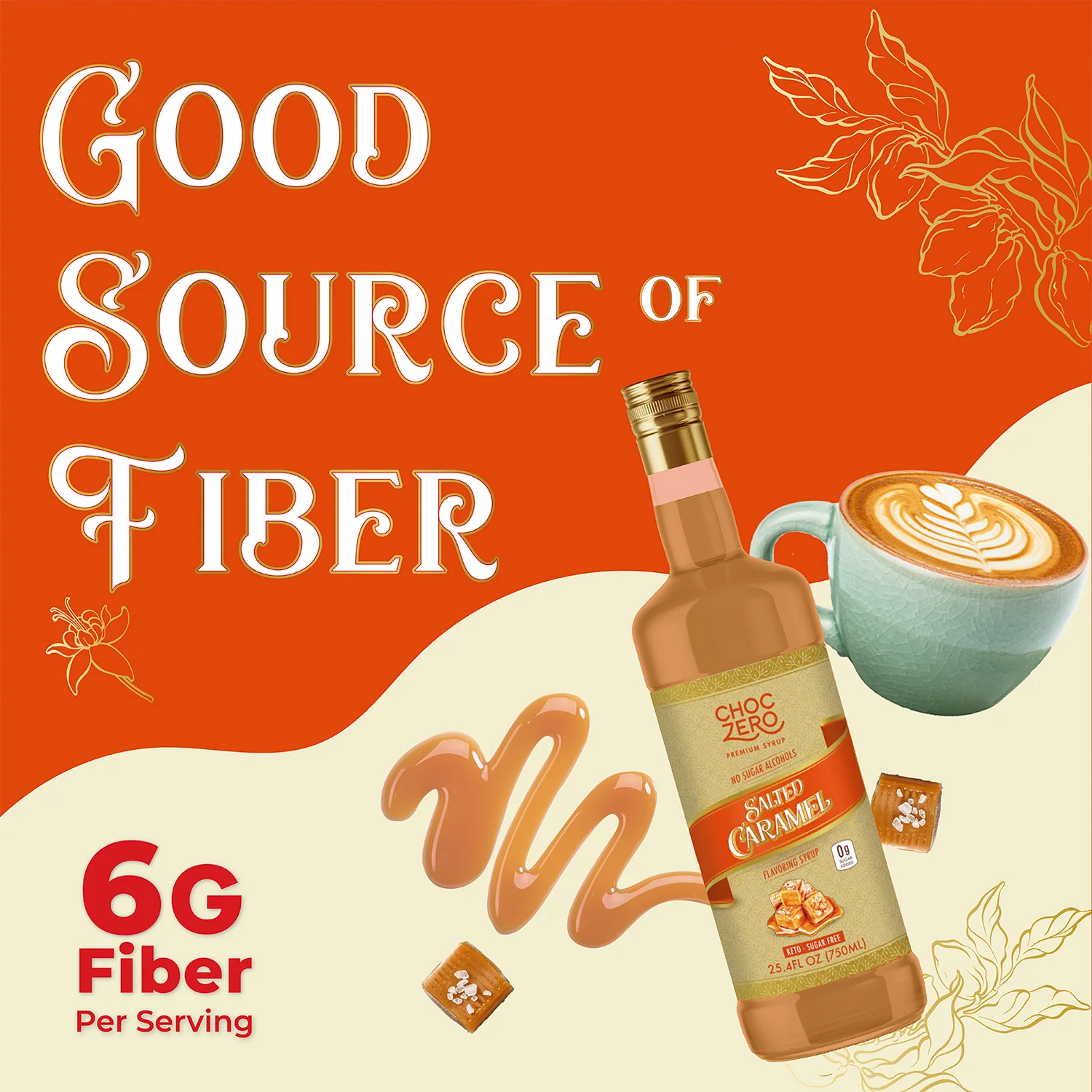 Sugar Free Salted Caramel Coffee Syrup - Image 5